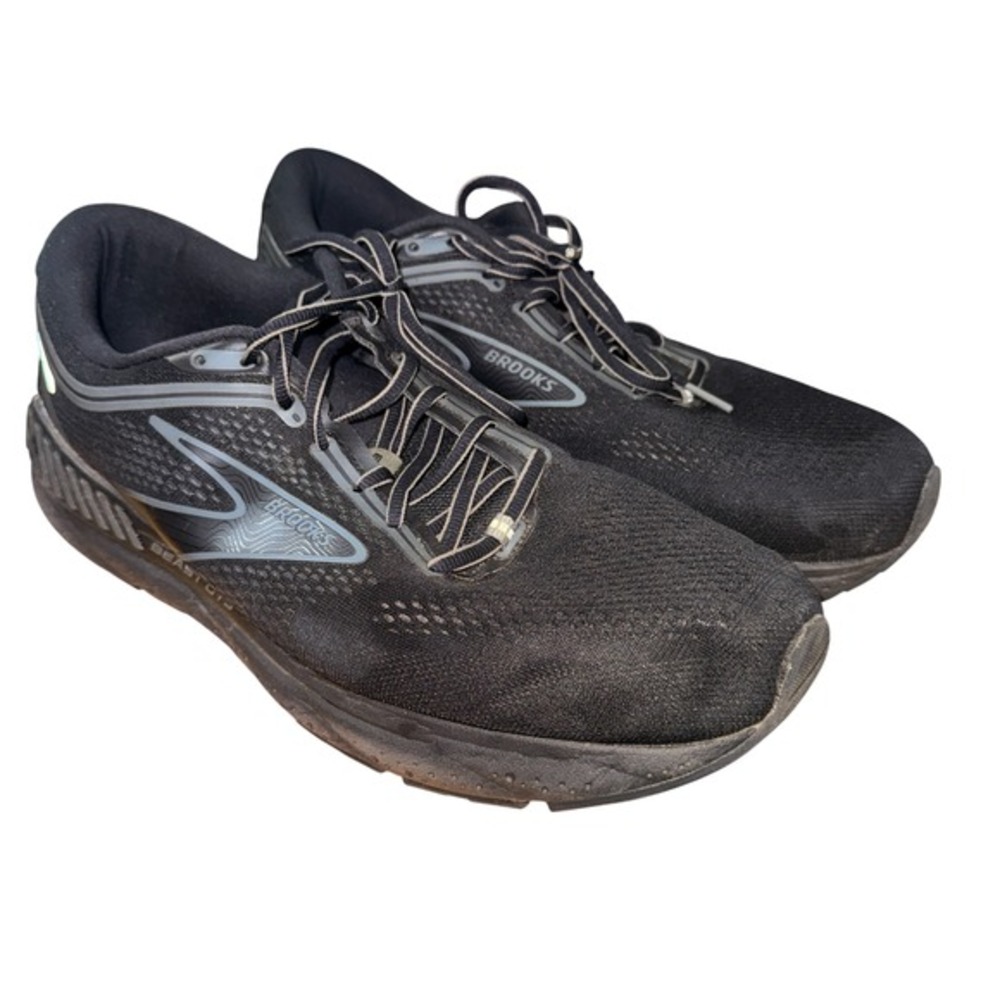 Brooks Beast GTS 23 Mens 13 Pre-Owned Running Shoes‎ Black Stability Sneakers